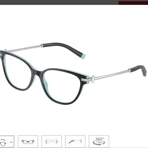 Tiffany & Company Eyeglass Frames Only TF2223 Luxury Logo Crystal Designer #89